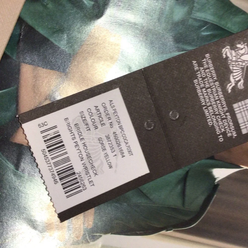 Burberry Yellow and Tan Plaid Crossbody Bag - Picture 6 of 7